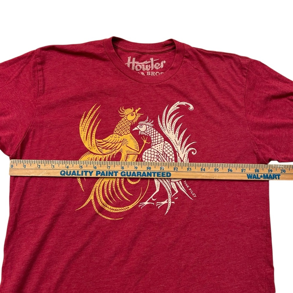 Howler Bros Mens M SS T-Shirt Crew Neck Duke Riley Fighting Roosters SZ M - Picture 2 of 7